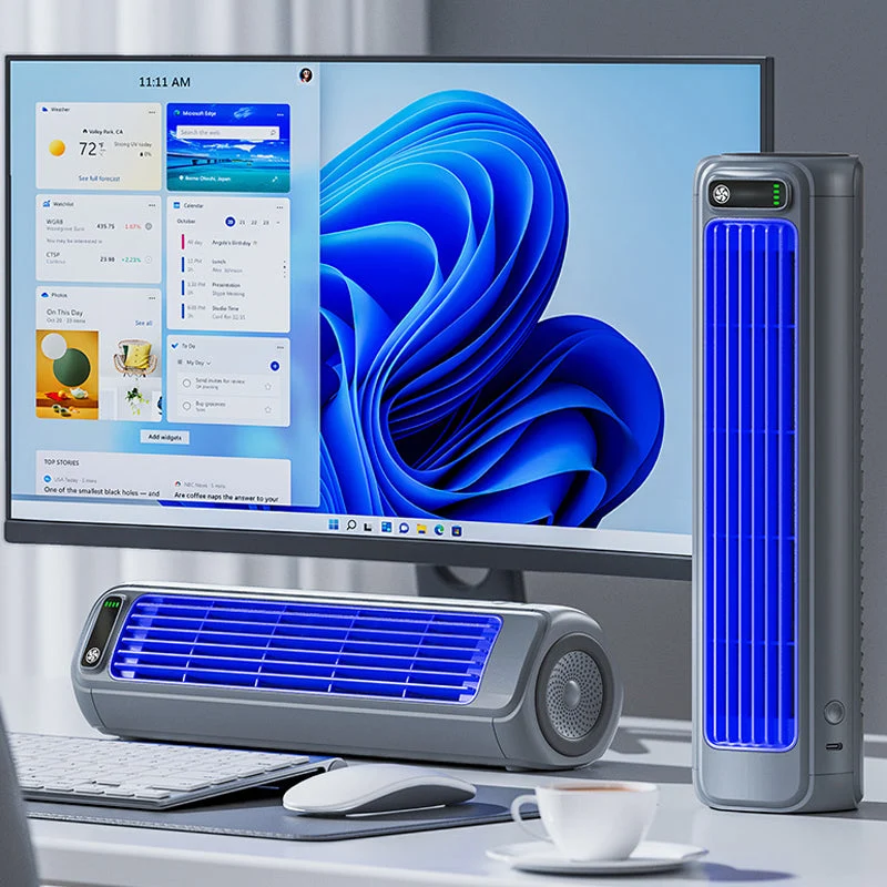 Mobiele Airco – oplaadbare aircooler voor bureau, wand en slaapkamer