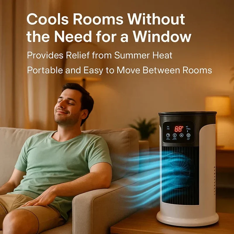 Mobiele Airco Zonder Afvoerslang – aircooler met waterreservoir en timer