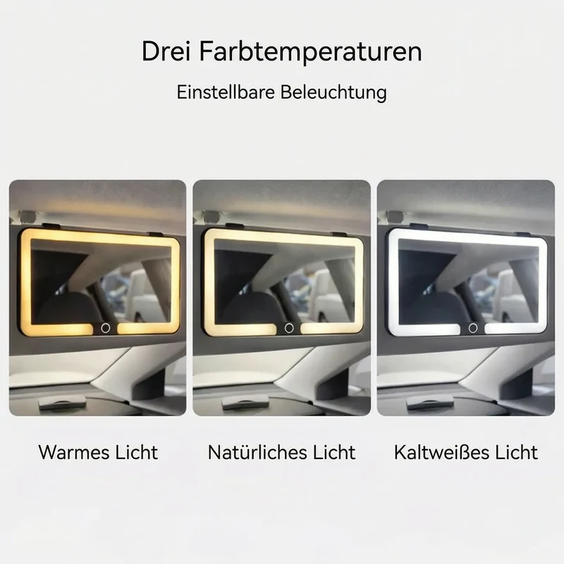 Schminkspiegel mit Licht fürs Auto | GlowVisor