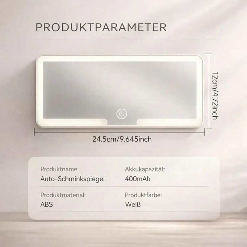 Schminkspiegel mit Licht fürs Auto | GlowVisor