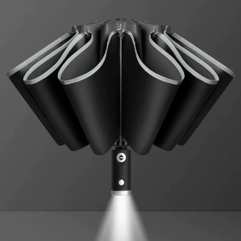 Sturmfester Regenschirm mit Licht | LumBrella