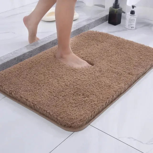 Rutschfeste Badematte | Flauschige Duschmatte | Waschbare Badvorleger | Weichlin
