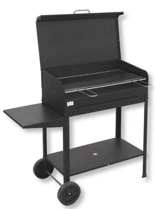 Barbecue Etna a Carbonella 80x50x90h - Griglia Regolabile e Ruote