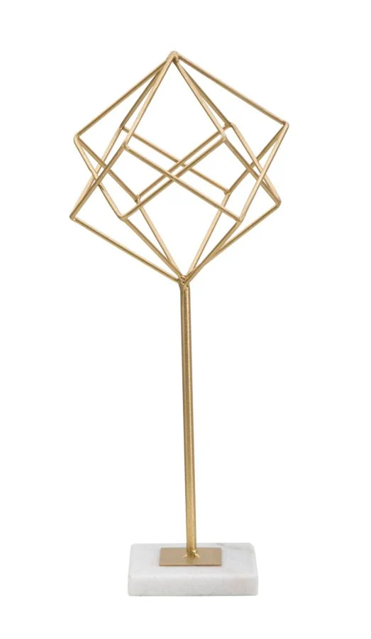 Scultura Geometrica Elegante cm 16x18x41,5