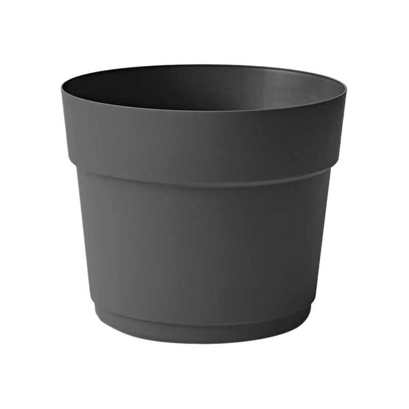 Vaso Bloom In Resina Antracite 19 Cm