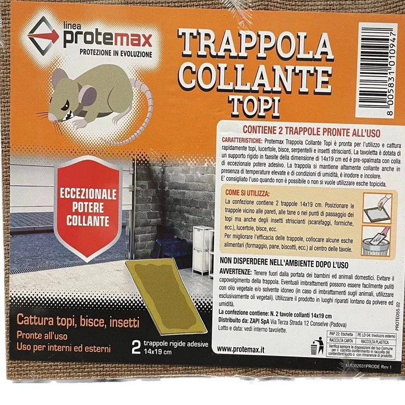 Tavolette Colla Per Topi Protemax 2 Pz