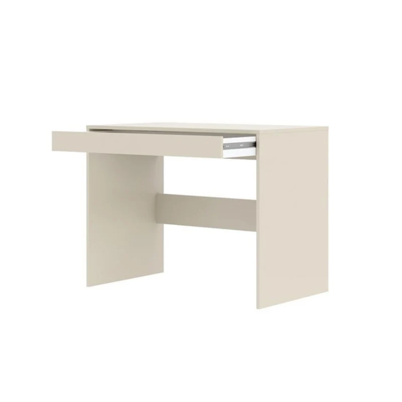 Linomoni, Scrivania un Cassetto, 100x50x77h cm Beige