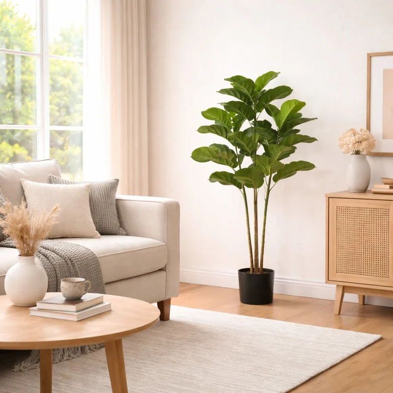 Pianta Artificiale Ficus Lyrata 130 Cm