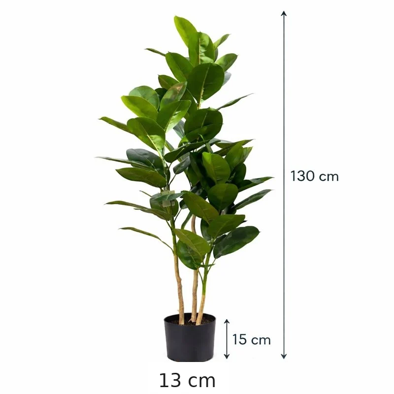 Pianta Artificiale Quercia Con 3 Rami 130 Cm