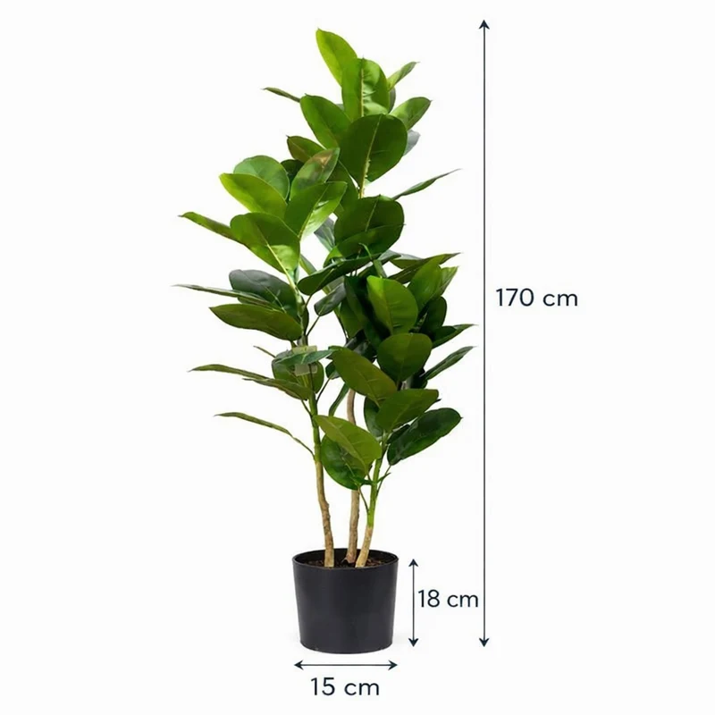 Pianta Artificiale Quercia Con 3 Rami 170 Cm
