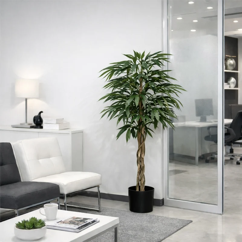 Pianta Artificiale Salice D'Argento 120 Cm