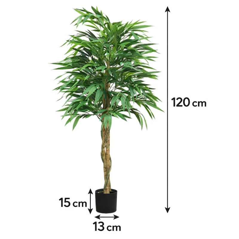 Pianta Artificiale Salice D'Argento 120 Cm
