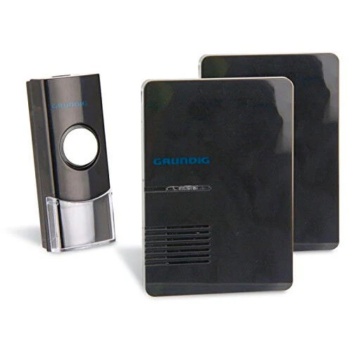 Grundig Campanello Porta Wireless 36 Suonerie 2 Ricevitori e Controllo Volume