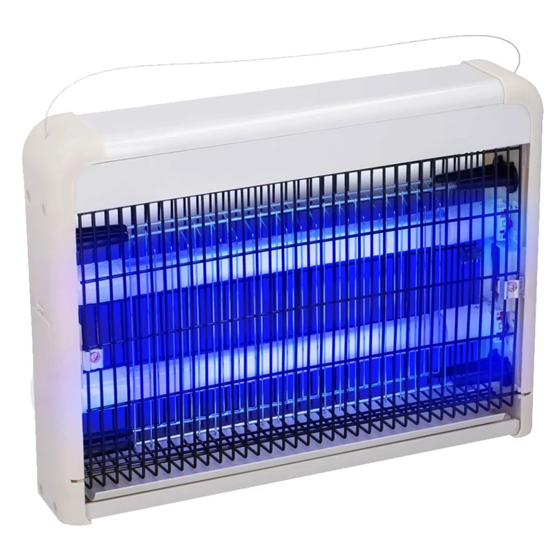 Zanzariera Elettrica Anti Zanzare Mosche 2 Lampade UV LED 2W Elettroinsetticida