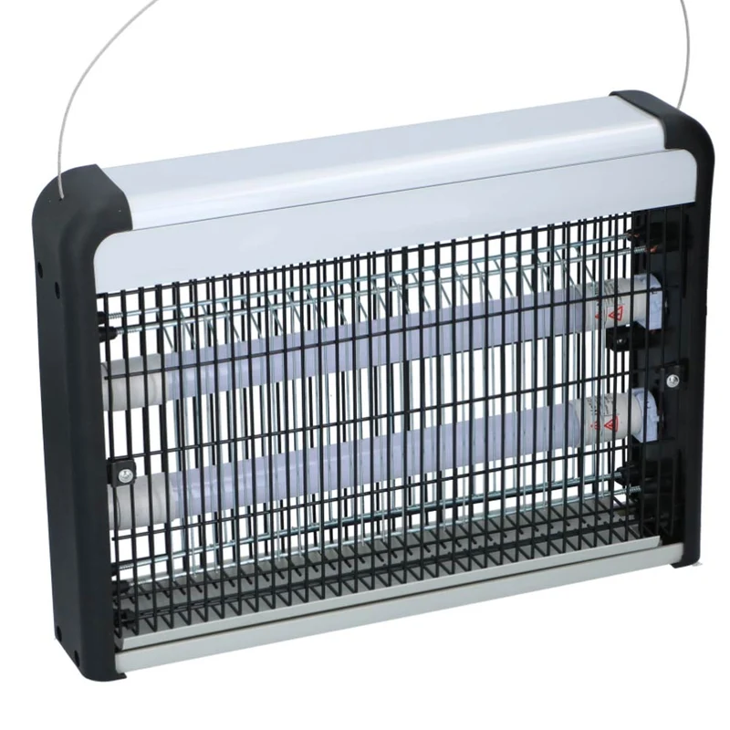 Zanzariera Elettrica Anti Zanzare Mosche 2 Lampade UV LED 2W Elettroinsetticida