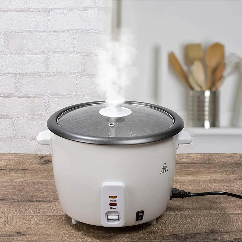 Cuociriso Elettrico 300W Vaporiera Cuoci Riso Risottiera a Vapore Alpina 0,6L
