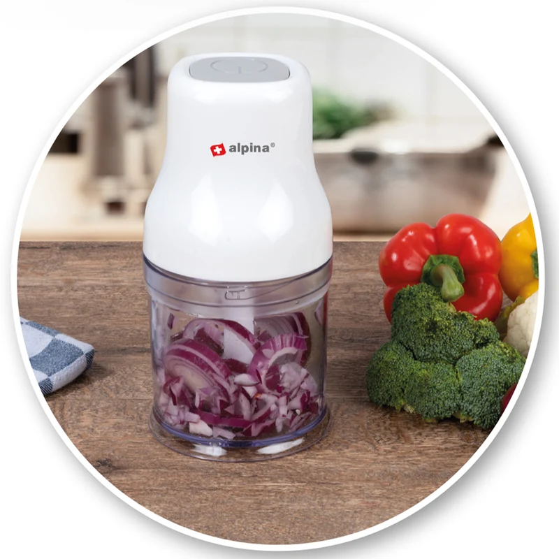 Tritatutto Elettrico 360 ml Potenza 200W Sminuzzatore Alimenti Lame Acciaio Inox