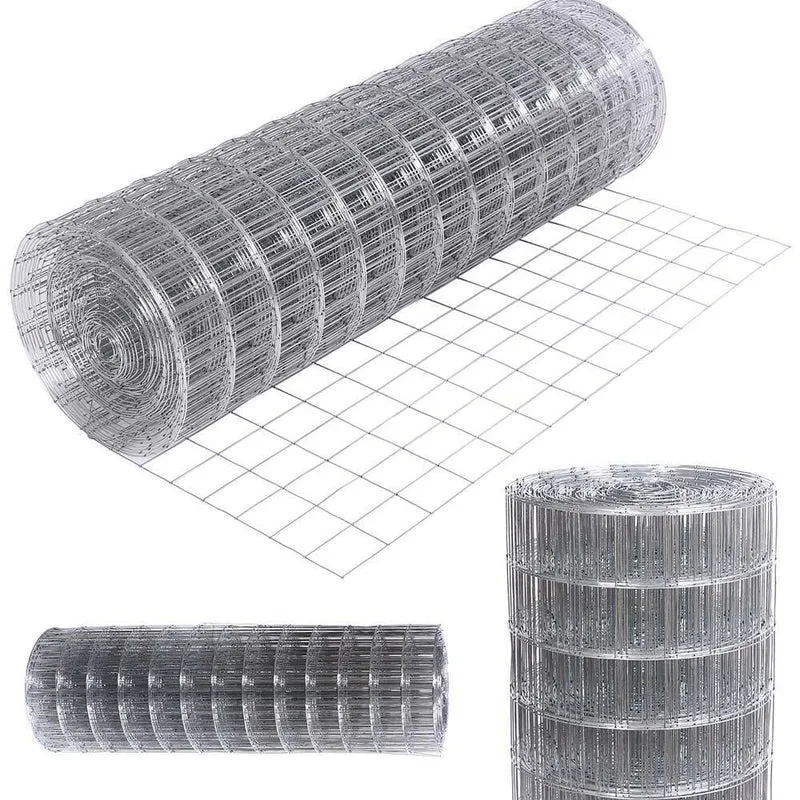 Rete Metallica Elettrosaldata 2 x 25 mt Maglia 50x75mm Zincata per Recinsione
