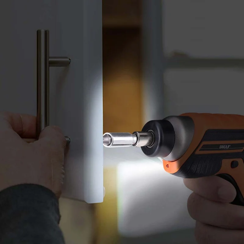 Avvitatore Mini Cacciavite Elettrico Cordless Trapano a Batteria 32 Punte e LED