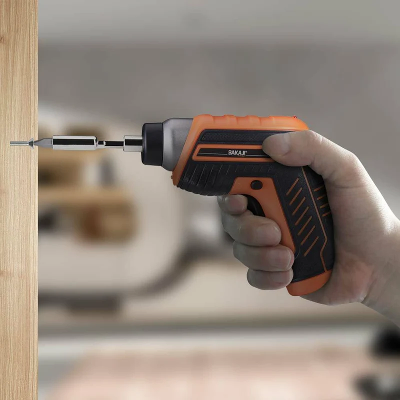 Avvitatore Mini Cacciavite Elettrico Cordless Trapano a Batteria 32 Punte e LED