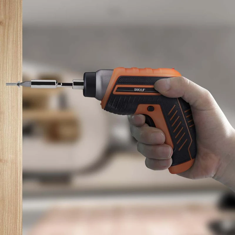 Avvitatore Mini Cacciavite Elettrico Cordless Trapano a Batteria 32 Punte e LED