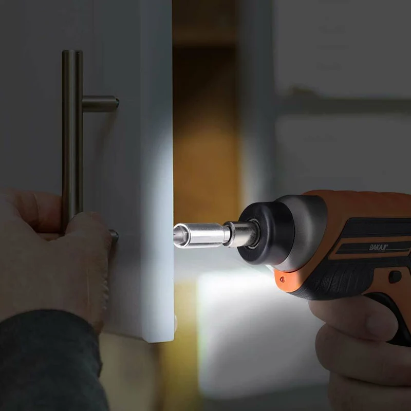 Avvitatore Mini Cacciavite Elettrico Cordless Trapano a Batteria 32 Punte e LED