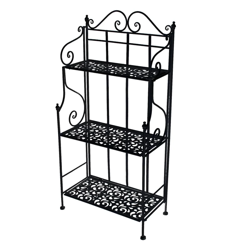 Scaffale Jessica Nero 3p 59x29x118 Cm