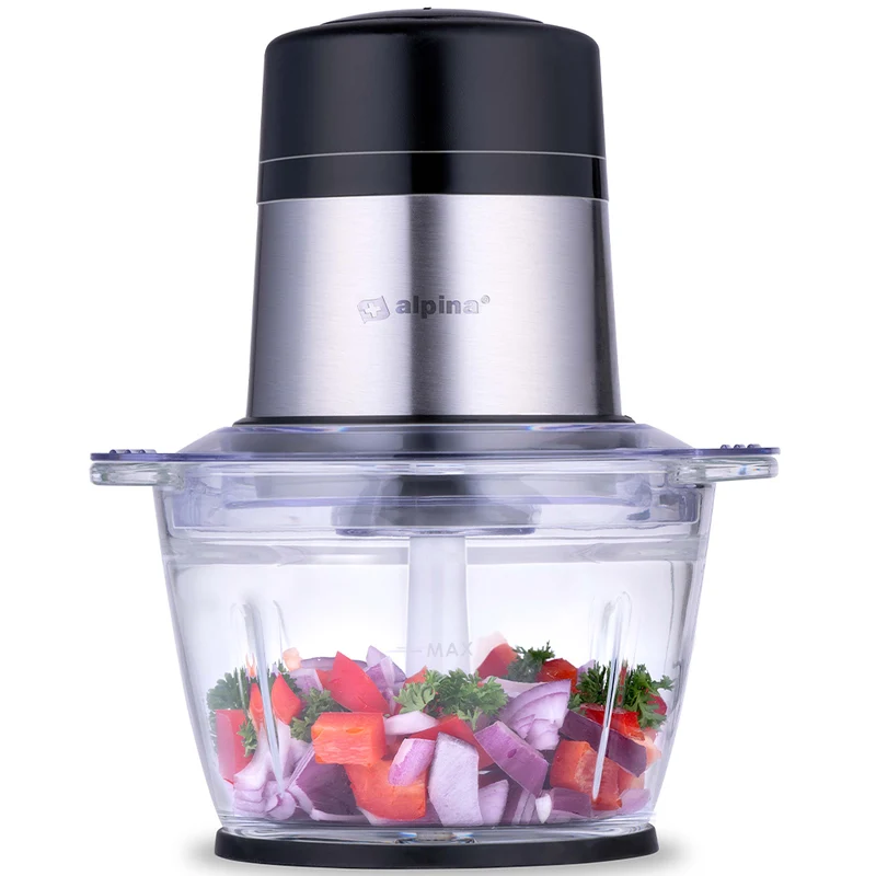 Tritatutto con Ciotola da 0,5 Litri 300Watt 2 Velocità Lame Acciaio Inossidabile