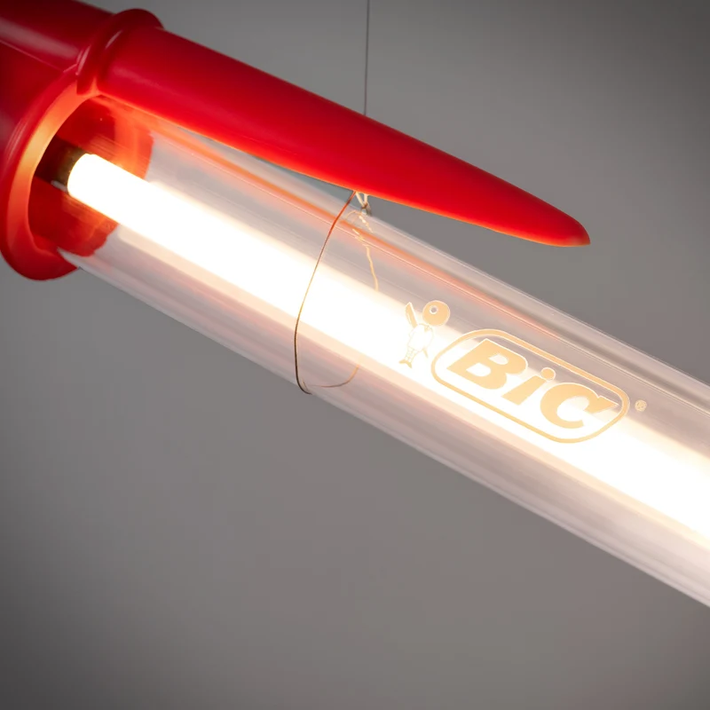 Seletti Bic Lampada a Sospensione Design Iconico Pop Rosso - 07837
