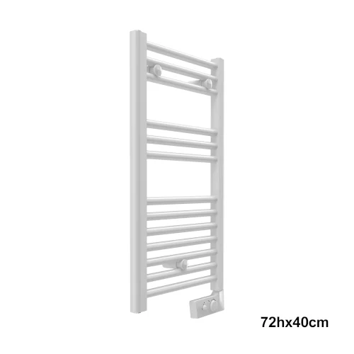 Scaldasalviette Elettrico Cortina Bianco 72x40 con Termostato – 1CO0000072040