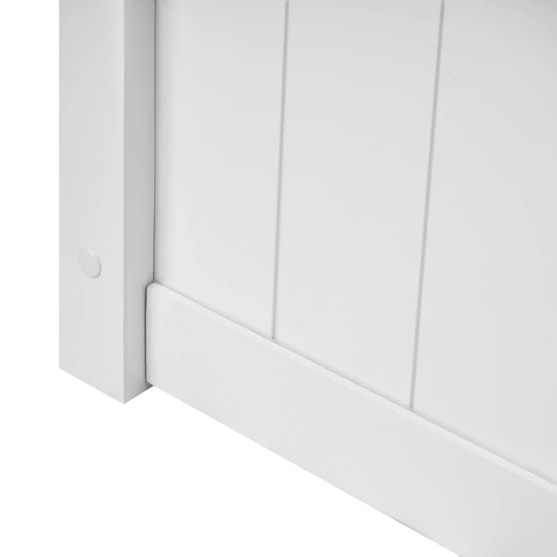 Letto con contenitore in legno di pino bianco 160 x 200 cm con telaio sollevabile