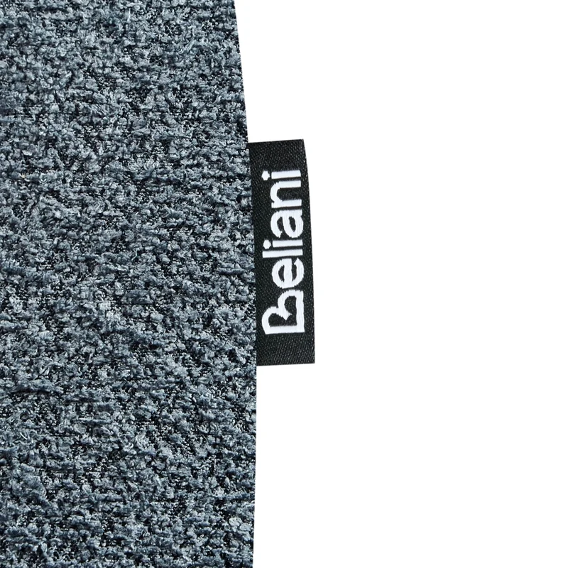 Sedia imbottita in bouclé blu scuro con braccioli Sedile per bambini Design moderno