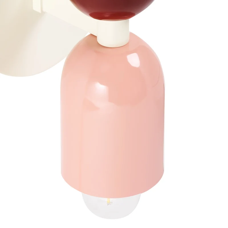 Set di 2 lampade da parete a due luci Up-Down Scones multicolore