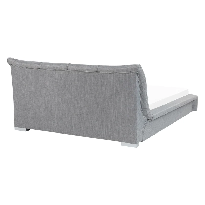 Lettino ad acqua Grigio Tessuto 160 x 200 cm Accessori Riduzione ondulazioni Ampia testiera Modern