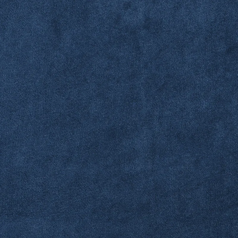 Ottomana con cuscino superiore in velluto blu marino ottomana Gambe in metallo argentato Stile glamour