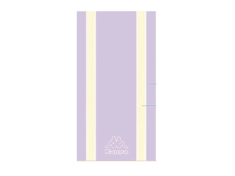 Kappa telo mare velour 86x160cm stripes lilla