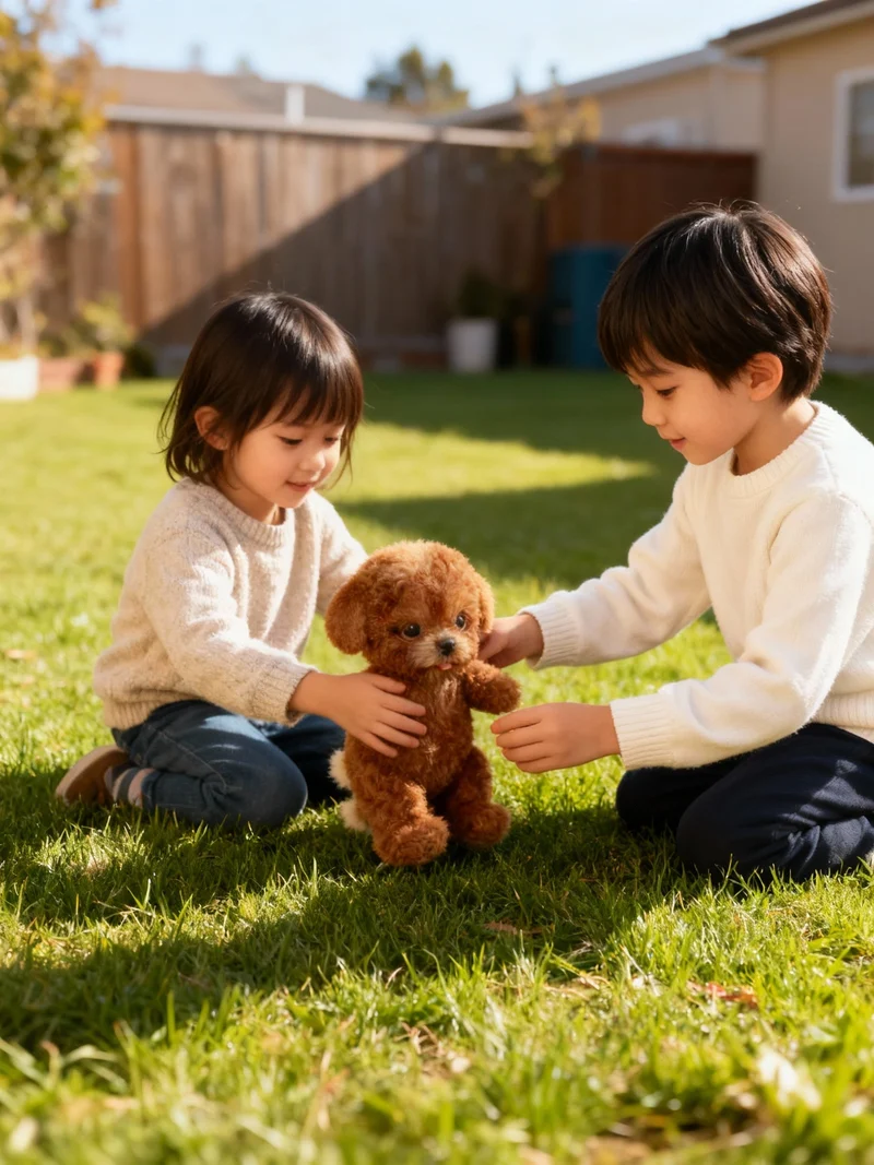 Interactive Robot Dog with Sounds and Moving Features