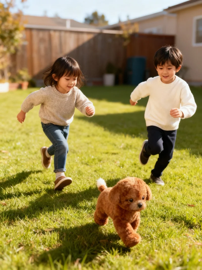 Interactive Robot Dog with Sounds and Moving Features