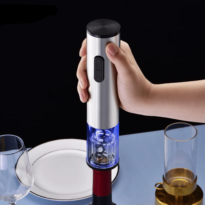 Elektrische Wijnopener 4-in-1 – Oplaadbaar, Vacuümstopper & Accessoires