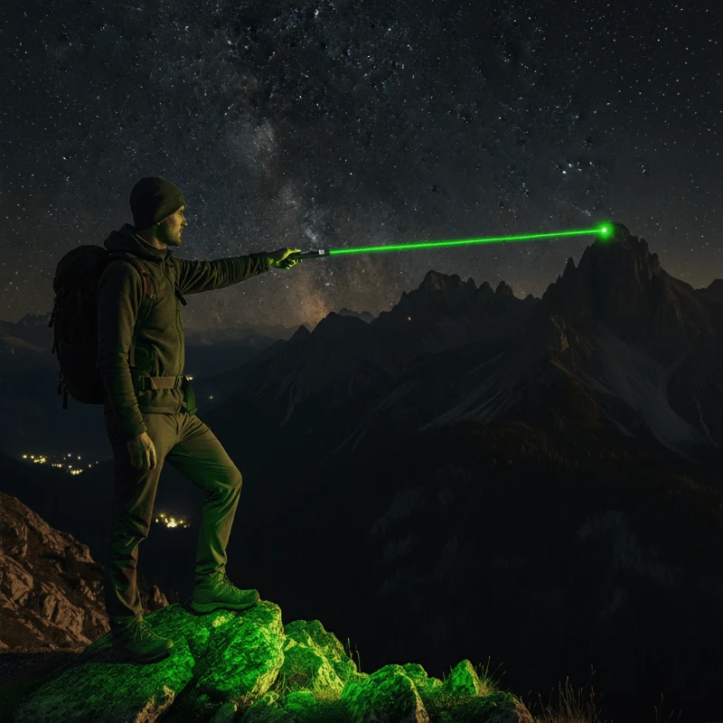 Laserpointer – Instelbare Focus, USB Oplaadbaar & Metalen Behuizing