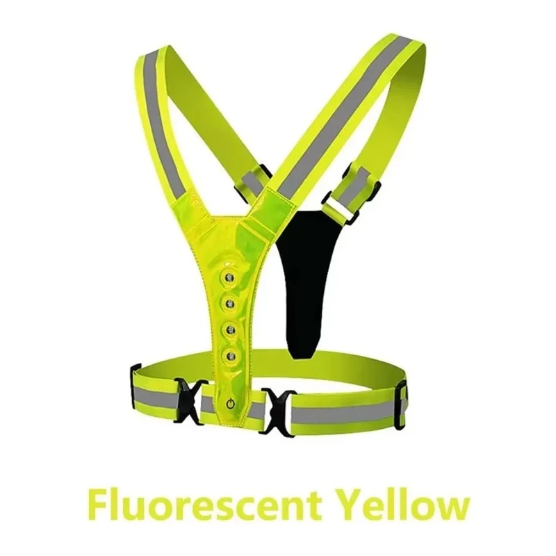 LED Hardloopvest – Verstelbaar, USB Oplaadbaar & 3 Lichtstanden