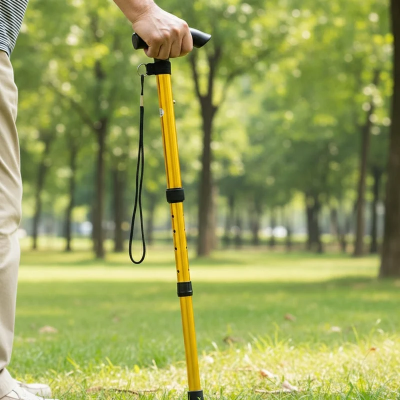 Aluminium Wandelstok – Lichtgewicht, Verstelbaar & Antislip Handgreep