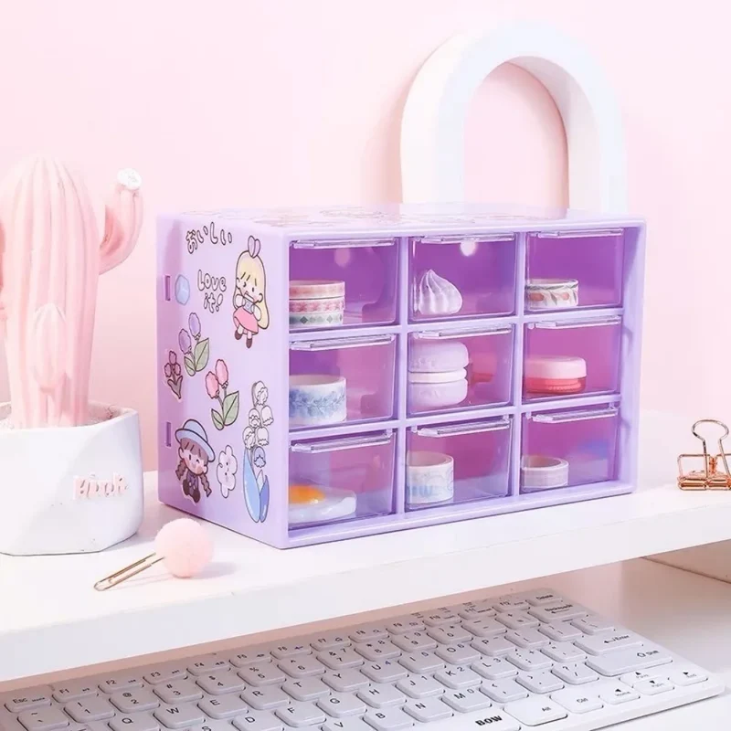 Drawer organizer with multiple compartments for cosmetics, office, and home