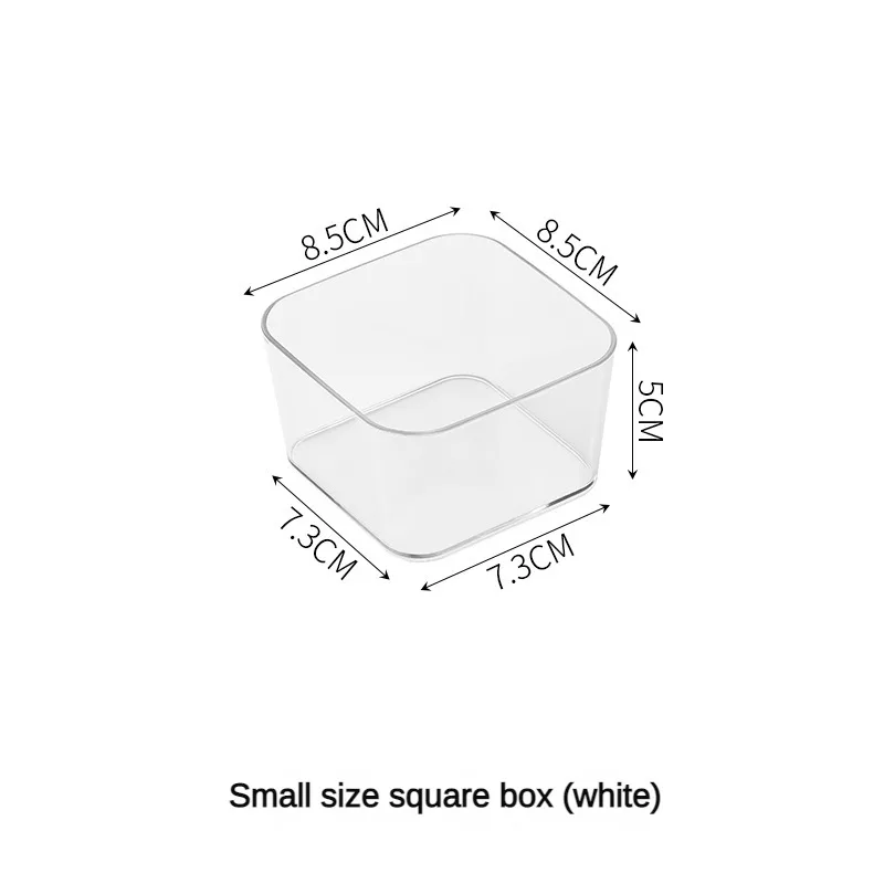 Clear Plastic Stackable Drawer Organizers with Multiple Sizes and Open-Top Design