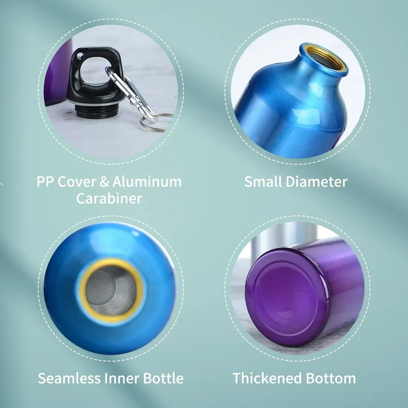 Reusable fitness travel water bottle