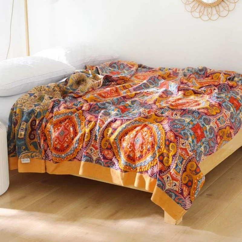 Double-Sided Boho Temperature-Regulating Blanket