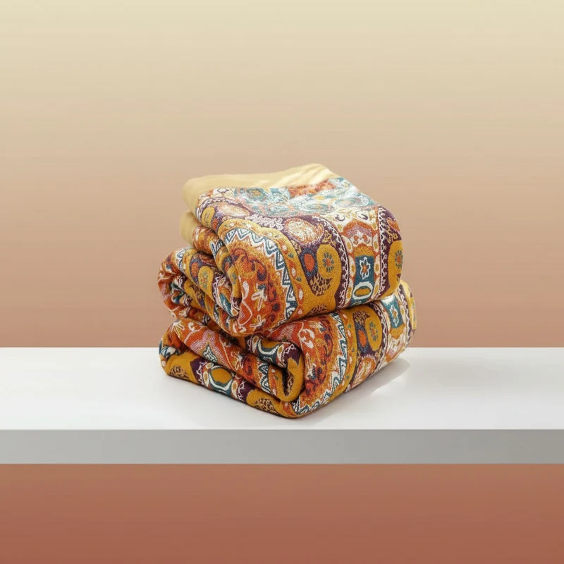 Double-Sided Boho Temperature-Regulating Blanket