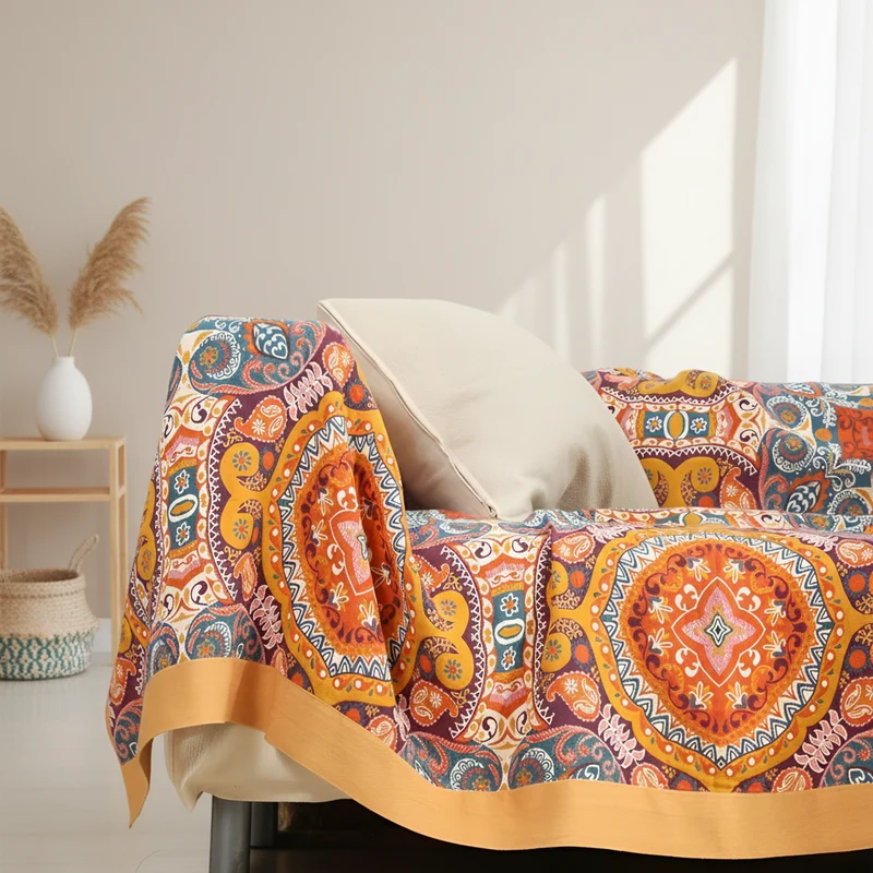 Double-Sided Boho Temperature-Regulating Blanket
