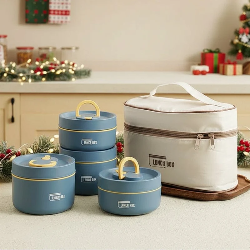 Geïsoleerde Lunchbox – Dubbelwandig, Lekvrij & RVS 304 Design