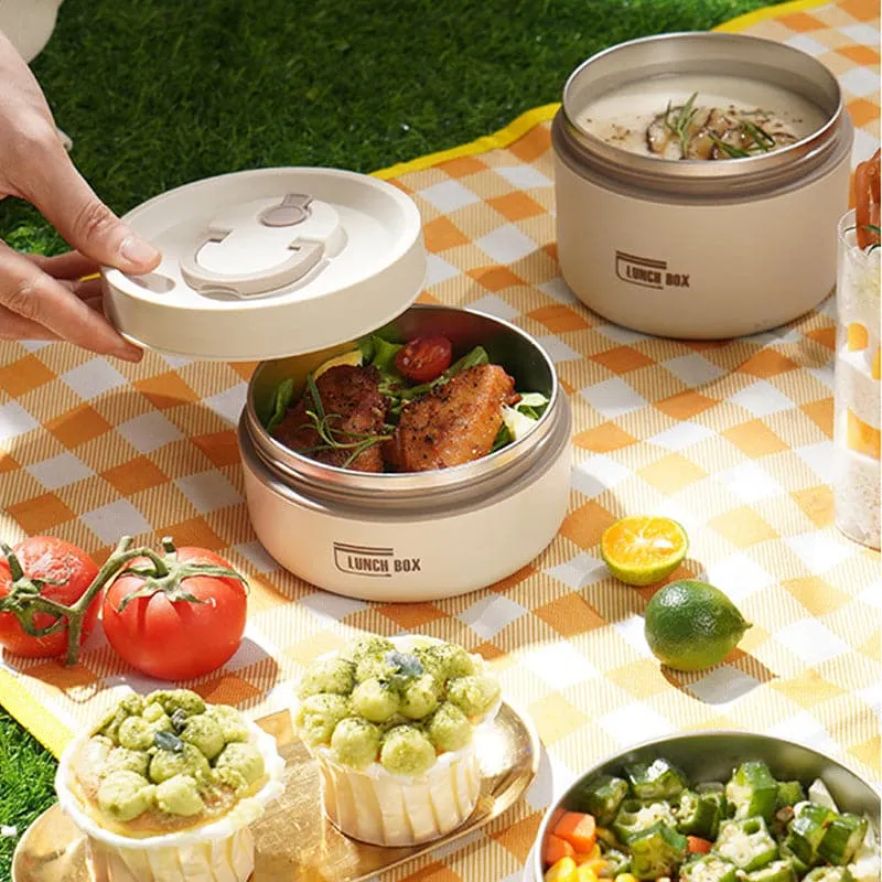Geïsoleerde Lunchbox – Dubbelwandig, Lekvrij & RVS 304 Design